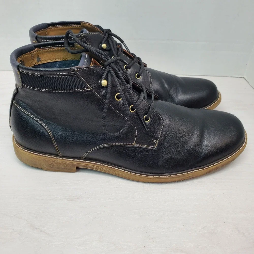Hawker Rye Mens Black Lace Up Chukka Desert Boots Size 9 Urban Gorpcore Rugged
